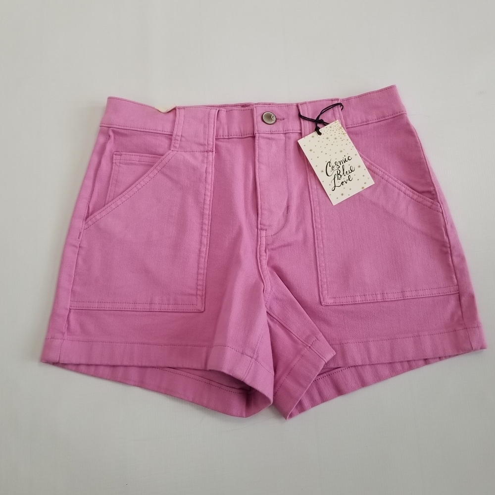 Cosmic Blue Love Shorts Size 27 NWT